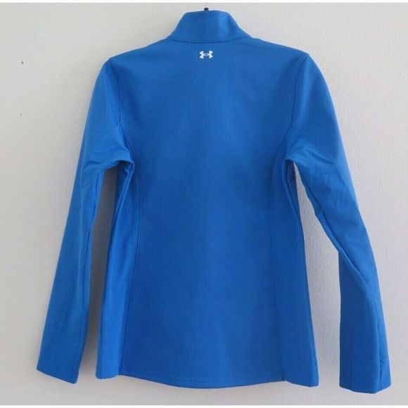 Under Armour 1321442 474 Womens Sz M Blue ColdGear Infrared Shield Jacket $100+ - Picture 2 of 6